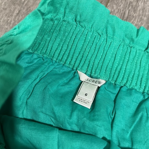 J Crew linen city mini skirt in green 6 - Picture 3 of 3